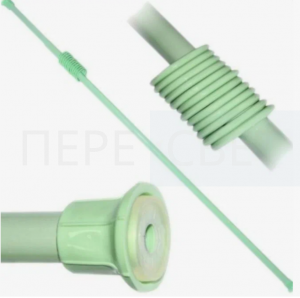 Карниз с кольцами салатовый
