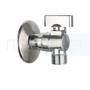 Кран шар. угловой 1/2"х3/4"  ХРОМ."GANZER"
