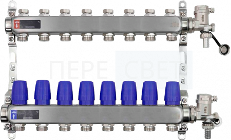 Коллекторная группа НЕРЖ 1"x3/4"  8 вых