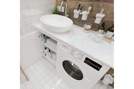 Столешница под стир.машину Wash 110 R белый глянец